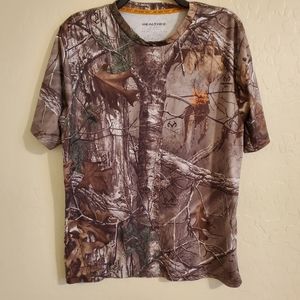 Realtree Dri Fit Camouflage Short Sleeve Shirt, Medium, Pre-owned